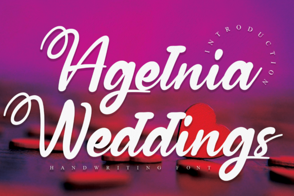 Agelnia Weddings Font for Professional Branding