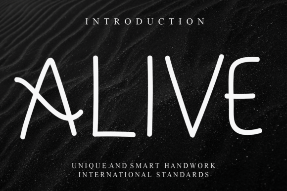 Alive Handwritten Font for Creative Craft Projects