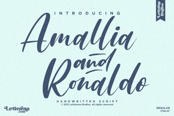 Amallia and Ronaldo Font for Handmade Creations
