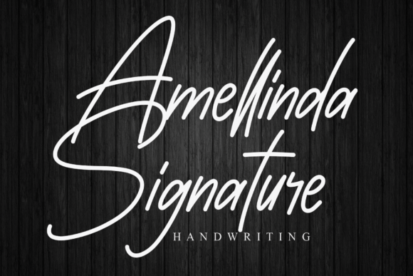 Amellinda Signaturere: A Handwritten Font for Editorial Elegance