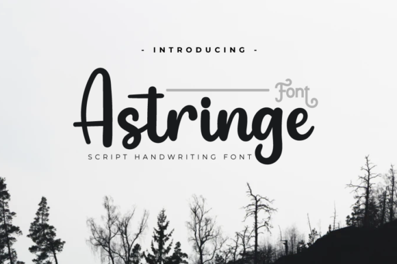 Astringe: A Handwritten Font for Editorial Design