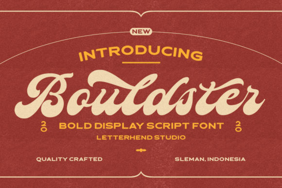 Bouldster: A Handwritten Font for Bold Editorial Design