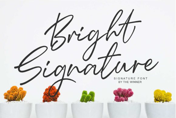 Bright Signature: A Handwritten Font That Adds Personality to Branding