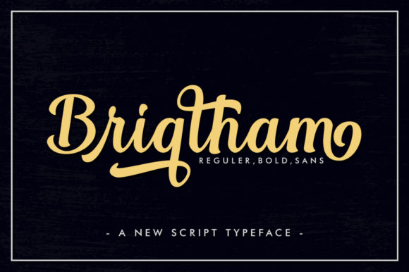 Brigtham Font for Business Branding
