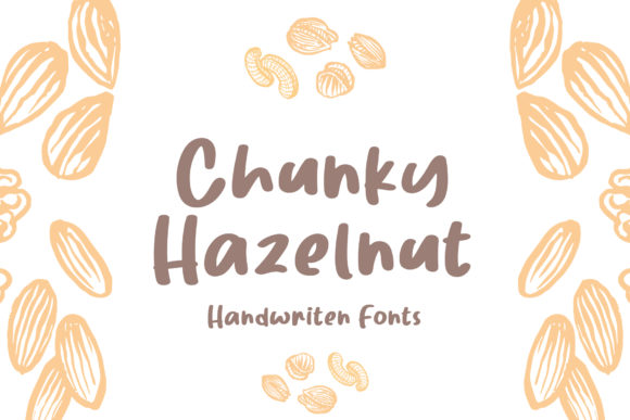 Chunky Hazelnut Font for Handmade Creations