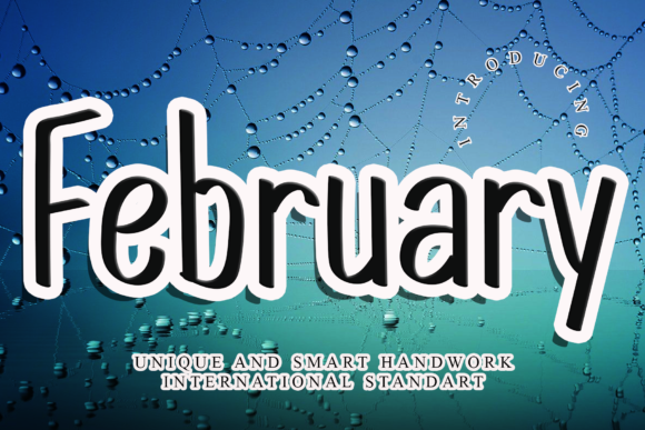February Script Font for Handmade Creations