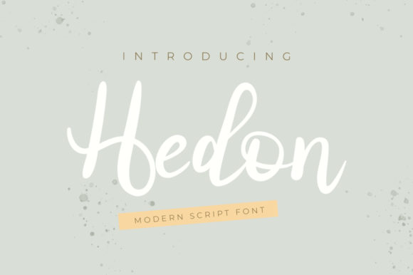 Hedon: A Joyful Script Font for Impactful Campaigns