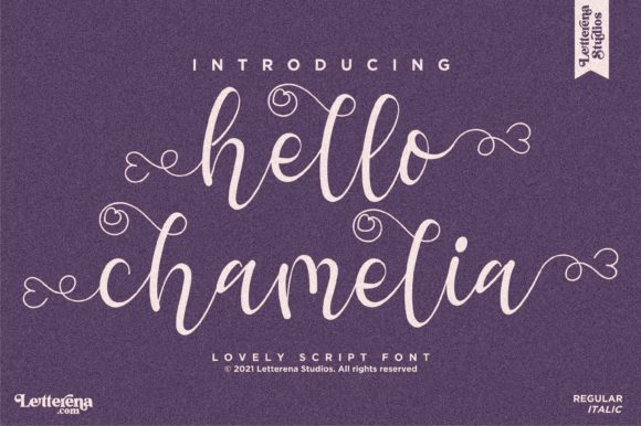 Hello Chamelia: A Handwritten Font for Polished Branding