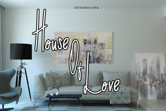 House of Love Font for Editorial Design