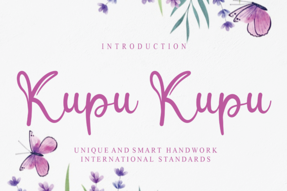 Kupu Kupu: A Sweet Font for Small Business Branding
