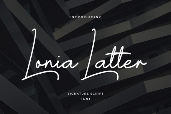 Lonia Latter: A Modern Script Font for Business Branding