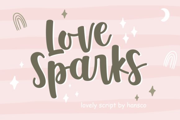 Love Sparks: A Warm Script Font for Web Design