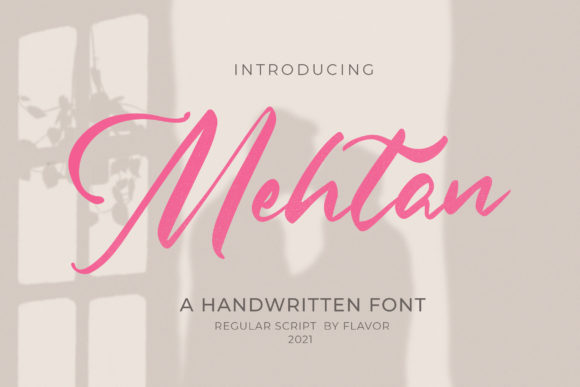 Mehtan: A Handwritten Font for Professional Branding