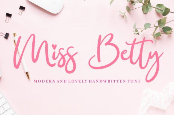 Miss Betty: A Handwritten Font for Professional Branding