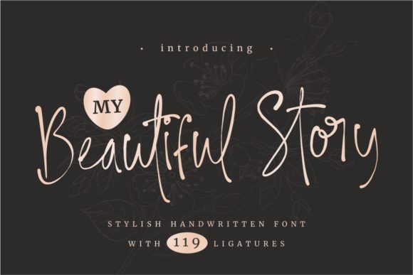 My Beautiful Story Font for Web Design