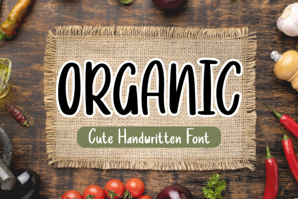 Organic: A Friendly Handwritten Font for Creative Branding
