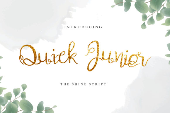 Quick Junior: A Script Font That Elevates Branding Projects
