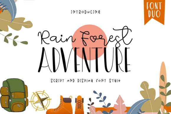 Rain Forest Adventure Font for Handmade Creations