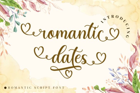 Romantic Dates Font for Engaging Visual Storytelling