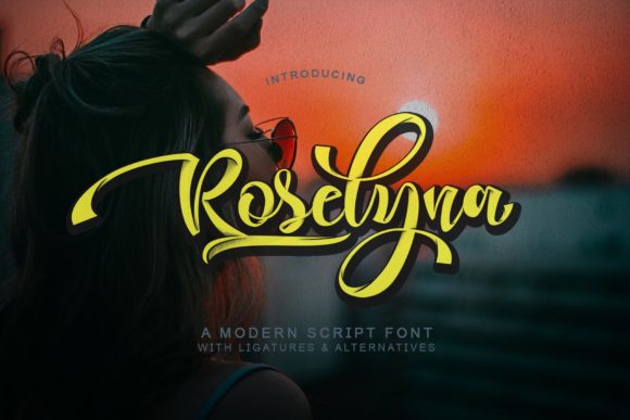 Roselyna: A Handwritten Font for Bold Editorial Design