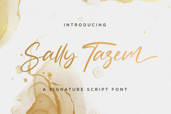 Sally Tazem Font for Handmade Creations