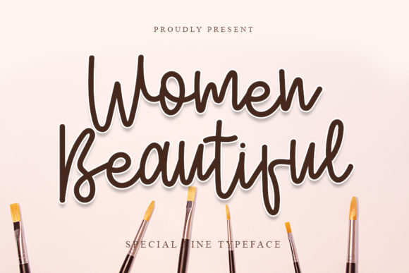 Women Beautiful: A Handwritten Font for Editorial Elegance